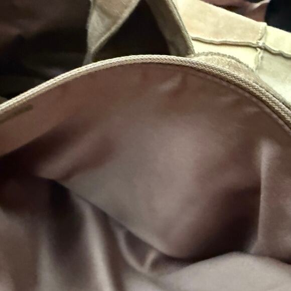Chanel Vintage Suede Patchwork Tote with Satin Lining - Picture 6 of 8